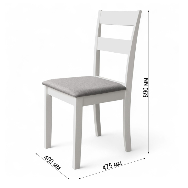 Стул Даллас SW00753 Серый / Белый  Стул Даллас SW00753 Серый / Белый