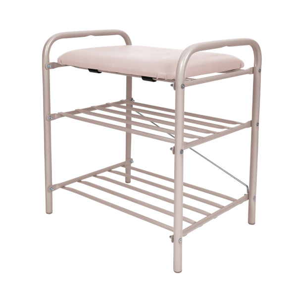 Банкетка 1 для обуви (арт. Б1-1/БЖ) Бежевый металлик/Винислкожа Слоновая кость Банкетка 1 для обуви (арт. Б1-1/БЖ) Бежевый металлик/Винислкожа Слоновая кость