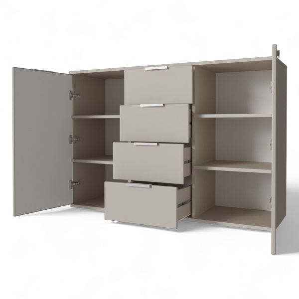 Сен-Дени Комод 1300 Кашемир/МДФ Дуб Латте Сен-Дени Комод 1300 Кашемир/МДФ Дуб Латте