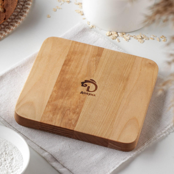 Менажница квадратная "Авеллино" 2 секции, береза Менажница квадратная "Авеллино" 2 секции, береза