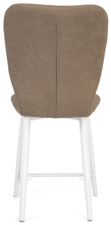 Стул Чинзано ПОЛУБАРНЫЙ, Т184 кофе с молоком+нога 1R38 Bh500 полубарный мини белый  Стул Чинзано ПОЛУБАРНЫЙ, Т184 кофе с молоком+нога 1R38 Bh500 полубарный мини белый
