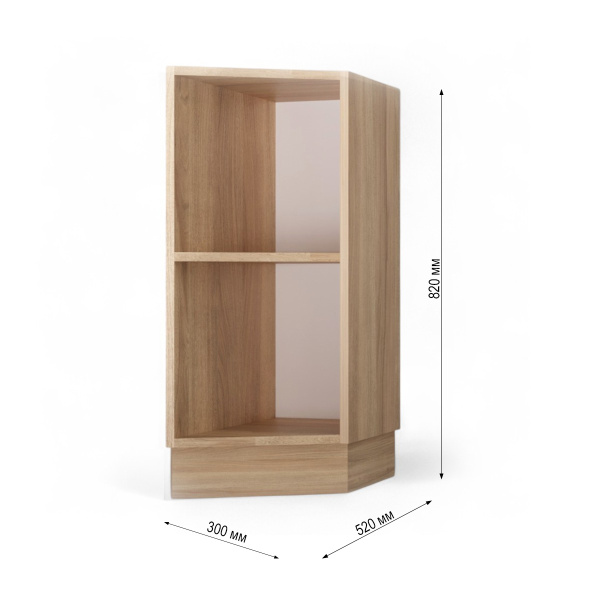 НОВА Корпус стола 300  торцевого / Дуб сонома НОВА Корпус стола 300  торцевого / Дуб сонома