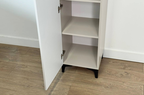 Шкаф однодверный Рич кашемир/фрапучино матовый/черный Шкаф однодверный Рич кашемир/фрапучино матовый/черный