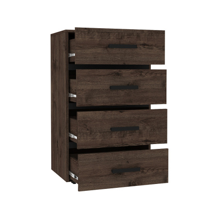 Nature 45 Комод Дуб Апрель темный-Черный Nature 45 Комод Дуб Апрель темный-Черный