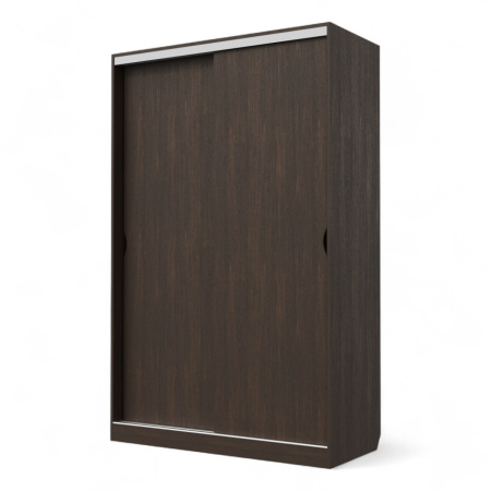 Шкаф-купе Клэр 1400х597х2200 с ящ/венге-хром Шкаф-купе Клэр 1400х597х2200 с ящ/венге-хром