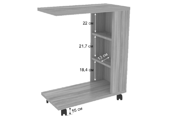 Столик прикроватный Мальта дуб крафт золотой Столик прикроватный Мальта дуб крафт золотой