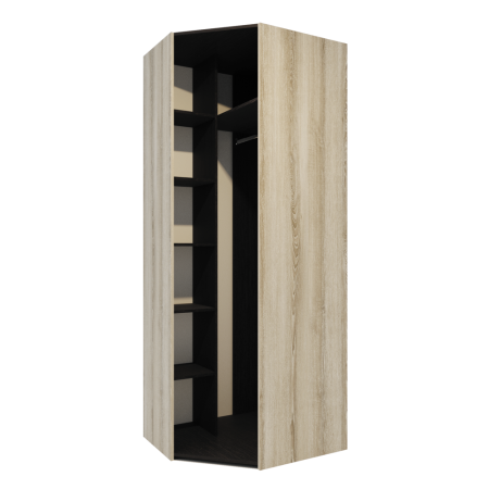 Шкаф для одежды Афина угловой/Лам. ясень таормина/лам. дуб венге Шкаф для одежды Афина угловой/Лам. ясень таормина/лам. дуб венге