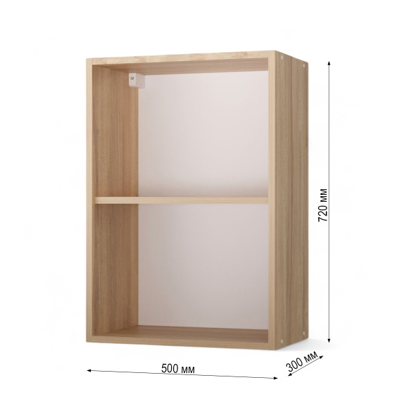 НОВА Корпус шкафа настенного 1-но дверного 500 / Дуб сонома НОВА Корпус шкафа настенного 1-но дверного 500 / Дуб сонома