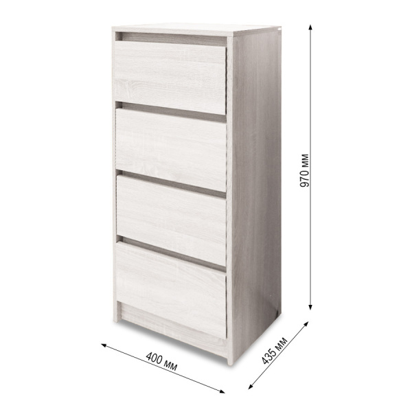 ВЕНСЕН Комод 4 ящика/Сосна Лофт ВЕНСЕН Комод 4 ящика/Сосна Лофт