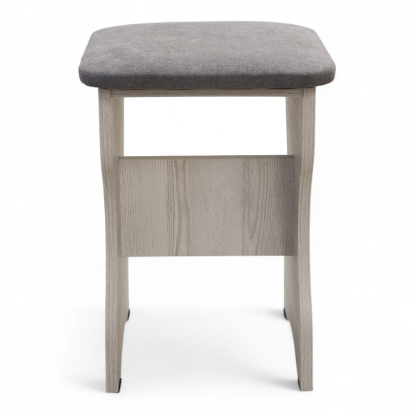 Табурет БН-200 Кожзам Серый/ Сосна Лофт Табурет БН-200 Кожзам Серый/ Сосна Лофт