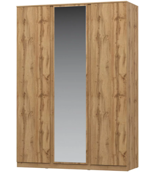 STERN Шкаф 3-х дверный с зеркалом Дуб Вотан STERN Шкаф 3-х дверный с зеркалом Дуб Вотан