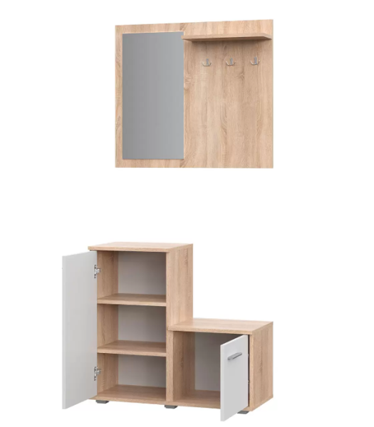 Прихожая FUN  Дуб сонома/Белый Прихожая FUN  Дуб сонома/Белый