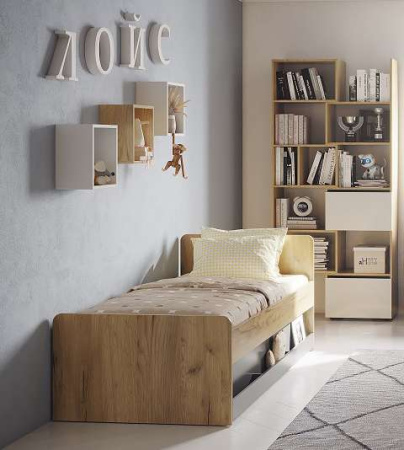 Стеллаж-трансформер Лойс 95 Дуб золотистый/ Графит Стеллаж-трансформер Лойс 95 Дуб золотистый/ Графит