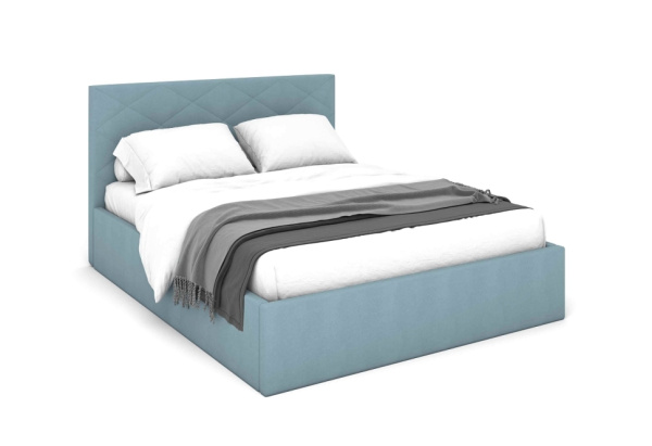 Кровать Аликанте 1400*2000 с ПМ Newtone aqua blue Кровать Аликанте 1400*2000 с ПМ Newtone aqua blue