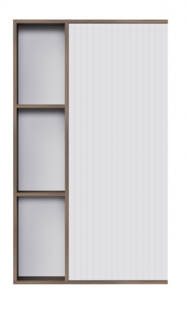 Шкаф навесной Вертикаль МДФ 1 кат. Дуб самдал, МДФ Белоснежный, Правый Шкаф навесной Вертикаль МДФ 1 кат. Дуб самдал, МДФ Белоснежный, Правый