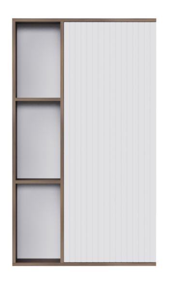 Шкаф навесной Вертикаль МДФ 1 кат. Дуб самдал, МДФ Белоснежный, Правый Шкаф навесной Вертикаль МДФ 1 кат. Дуб самдал, МДФ Белоснежный, Правый