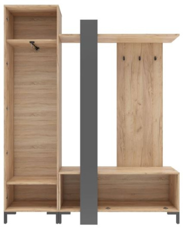 Прихожая Паола 457.01 Дуб Крафт зол/ Угольн. камень