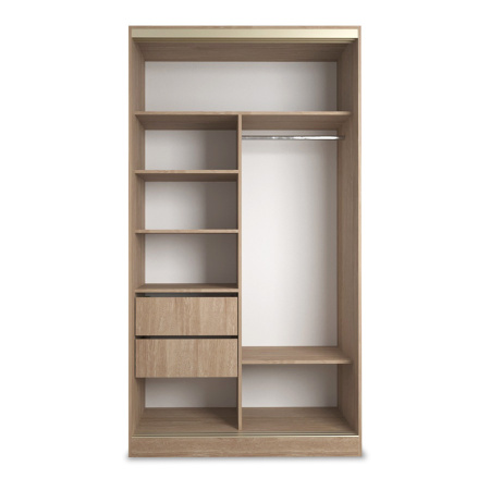 Шкаф-купе Клэр 1200х597х2200 с ящ/дуб сонома-золото Шкаф-купе Клэр 1200х597х2200 с ящ/дуб сонома-золото