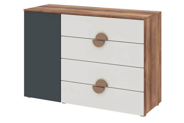 Тризиль Детская 476.05 Комод/Дуб Барокко/зел.камень Тризиль Детская 476.05 Комод/Дуб Барокко/зел.камень