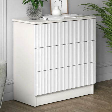 Комод К-54 3 ящ. Моргентау/Белый снег Комод К-54 3 ящ. Моргентау/Белый снег