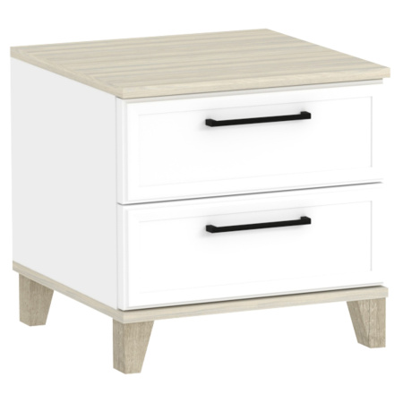AURELIO 41 Тумба прикроватная Белый/Блеквуд Сатиновый AURELIO 41 Тумба прикроватная Белый/Блеквуд Сатиновый