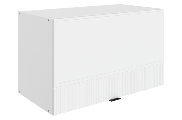 БАРИСТА Шкаф навесной L600 H360 (1 дв. гл. гориз.) (белый/милк матовый) БАРИСТА Шкаф навесной L600 H360 (1 дв. гл. гориз.) (белый/милк матовый)