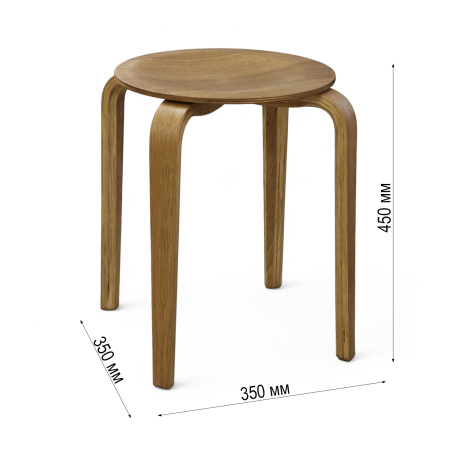 Табурет "Реал" Каркас дуб натуральный Табурет "Реал" Каркас дуб натуральный