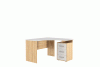 Лайт-2 Стол компьютерный угловой 1200 (дуб сонома/белый) Лайт-2 Стол компьютерный угловой 1200 (дуб сонома/белый)