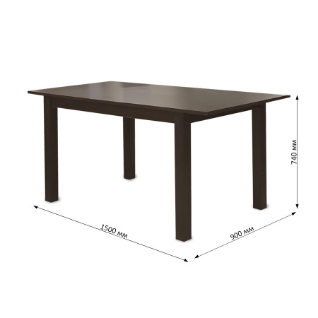 Стол  TVE-6930 Burn Beech (BB), 120(+30)*80*74 Стол  TVE-6930 Burn Beech (BB), 120(+30)*80*74