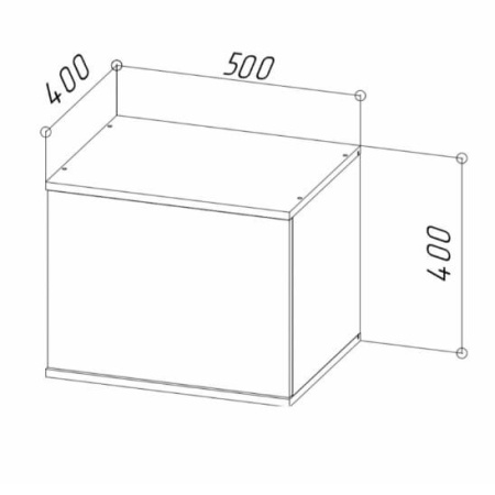 STARK Прихожая Антресоль 50/ Белый  STARK Прихожая Антресоль 50/ Белый