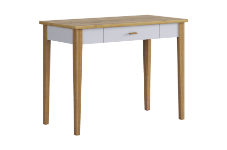 Стол Хюгге, (1000х500х756), (белое дерево/дуб крафт золотой) Стол Хюгге, (1000х500х756), (белое дерево/дуб крафт золотой)