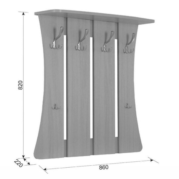 УЮТ-2 Вешалка Белое дерево 