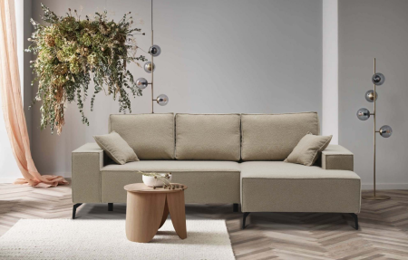 Диван угловой Раушен(правый) Bravo Natural