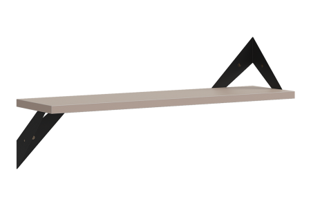 Полка навесная Рич кашемир/черный Полка навесная Рич кашемир/черный