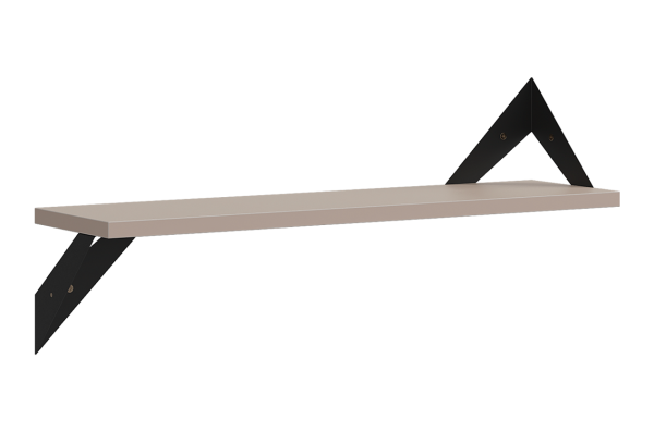 Полка навесная Рич кашемир/черный Полка навесная Рич кашемир/черный