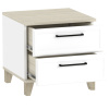 AURELIO 41 Тумба прикроватная Белый/Блеквуд Сатиновый AURELIO 41 Тумба прикроватная Белый/Блеквуд Сатиновый