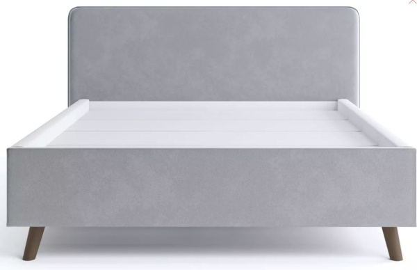 Кровать Ванесса (13) 140*200 Светло-серый 