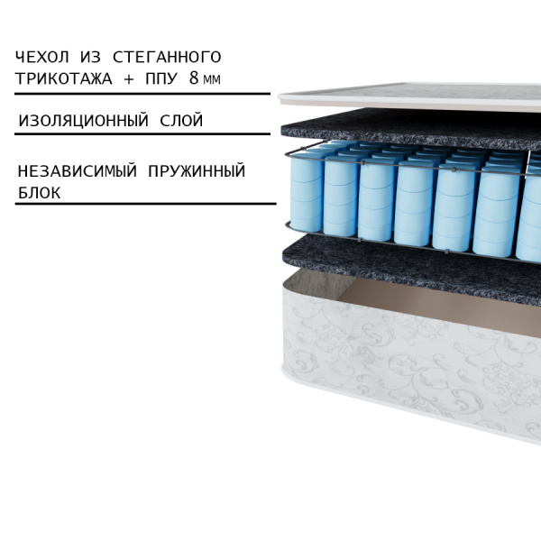 Матрас Комфорт 2Н 1200*2000 Матрас Комфорт 2Н 1200*2000