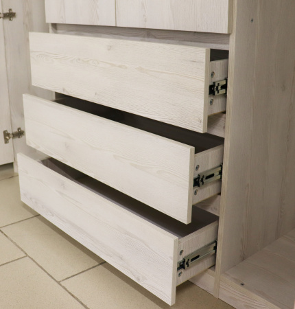 Шкаф ВЕНСЕН Сосна Лофт 4-х дв., 3 ящ, Зеркало / Сосна Лофт  Шкаф ВЕНСЕН Сосна Лофт 4-х дв., 3 ящ, Зеркало / Сосна Лофт