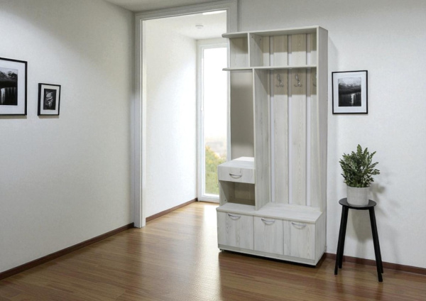 Прихожая БН-196 веш с зерк 1000*410*2100 (Сосна Лофт) Прихожая БН-196 веш с зерк 1000*410*2100 (Сосна Лофт)